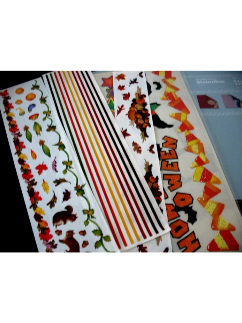 Lot Halloween, Autumn, Winter, & Gr Lengths Paper&Stickers